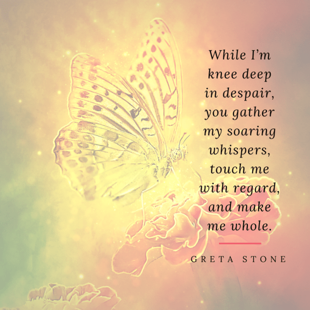 knee deep poem writing process by Greta Stone